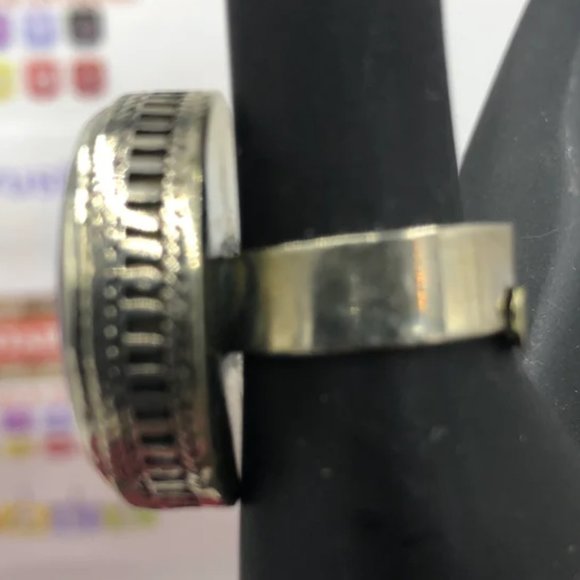 Afghan Stone Ring, Handmade Kuchi Ring, Statement Ring, Gift For Her - Picture 3 of 3